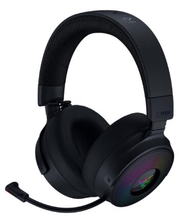 Razer   Kraken V4 Pro Black   Trådløst Rgb Gaming Headset  Wireless   Kabel