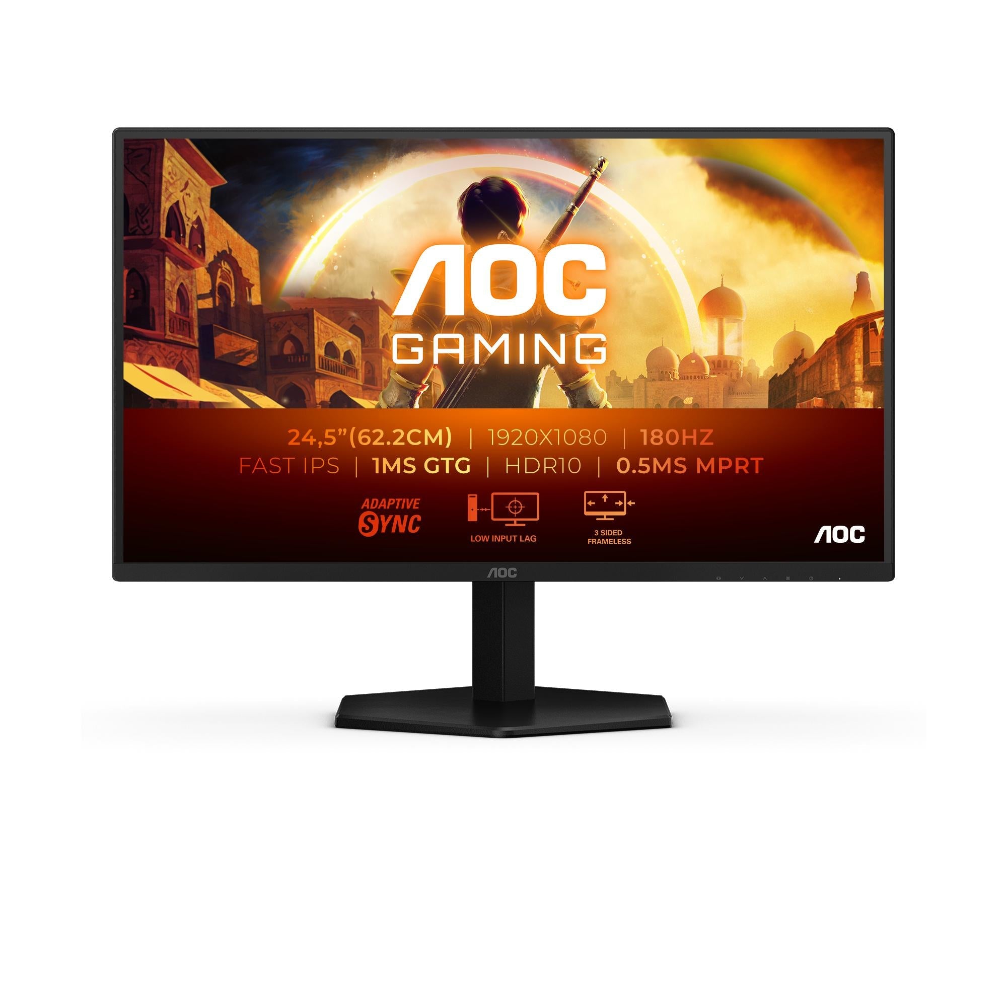 Aoc 25g42e 24 5â  1920x1080 16:  300 Cd Mâ   Ms Hdmi  Displayport  Headphone Out