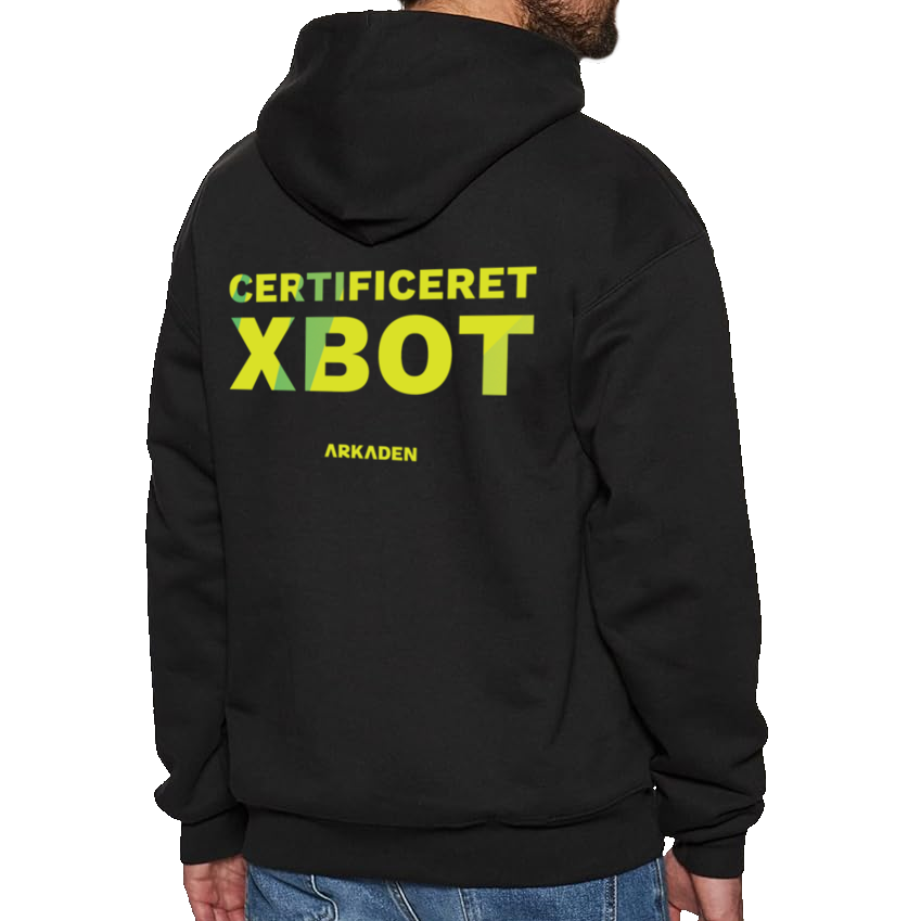 Arkaden Xbot Hoodie   Sort    -