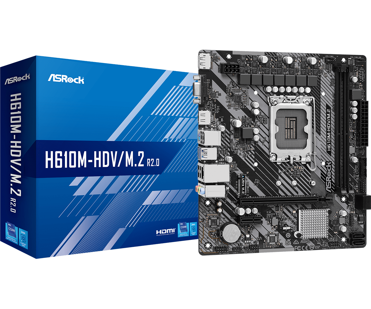 Asrock H610m-hdv     R2   Micro-atx Lga1700 Bundkort