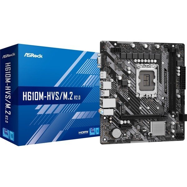 Asrock H610m-hvs     R2   Micro-atx Lga1700   Bundkortintel H610