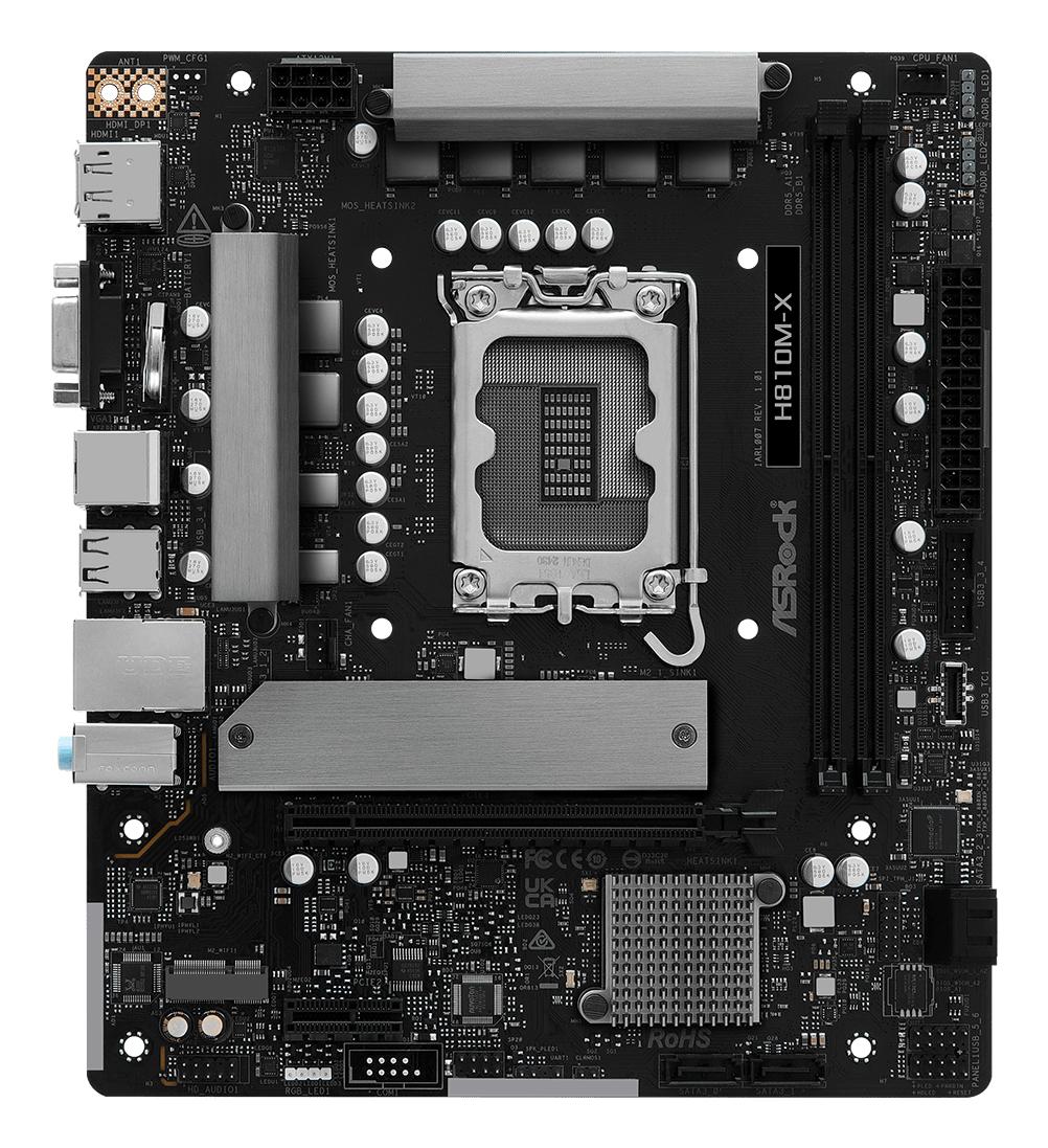 Asrock H810m-  Micro-atx Lga1851 Bundkort Geekd Dk
