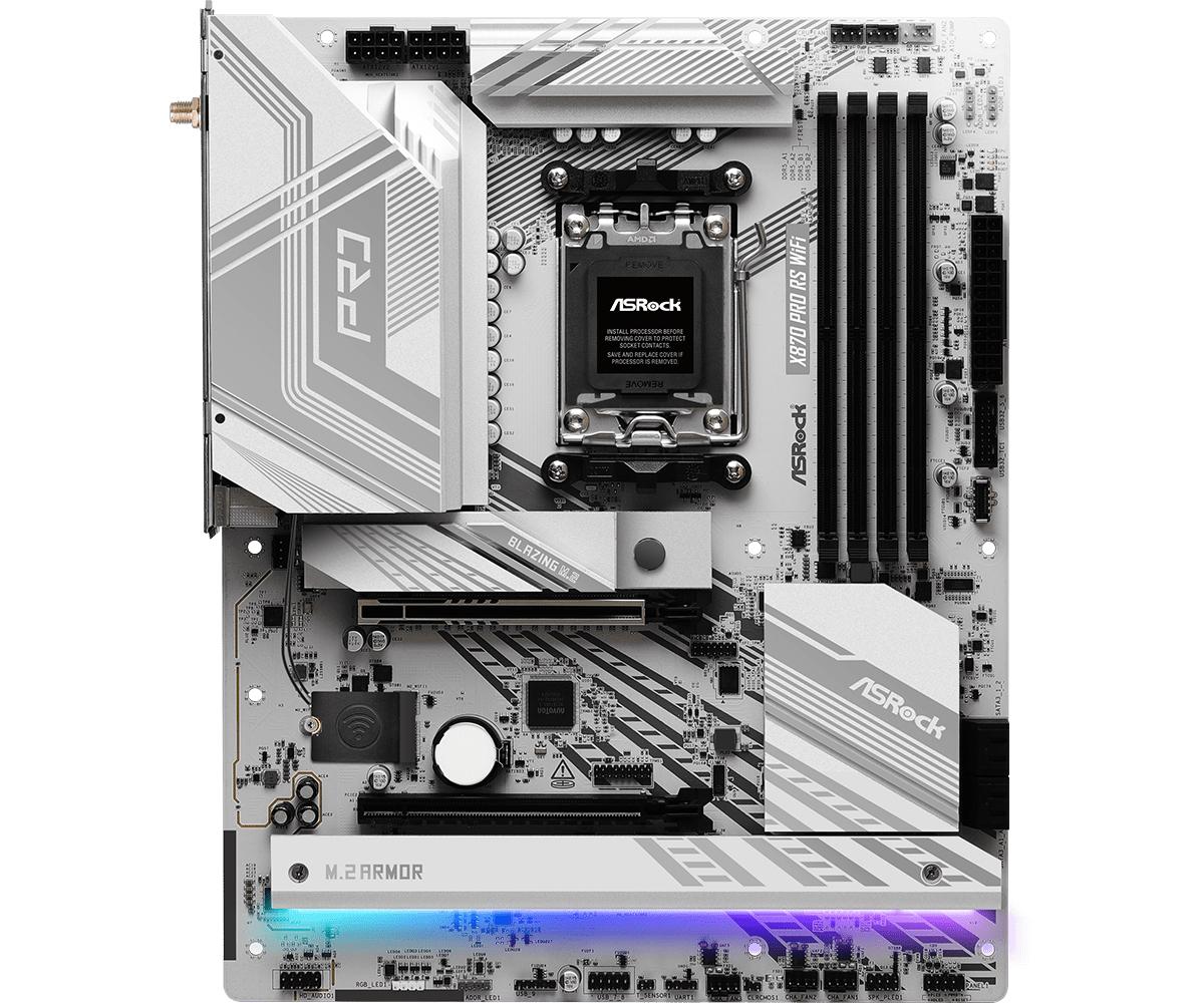Asrock X870 Pro Rs Wifi Motherboard Atx Am5 Socket Ddr5 Bundkort Geekd Dk
