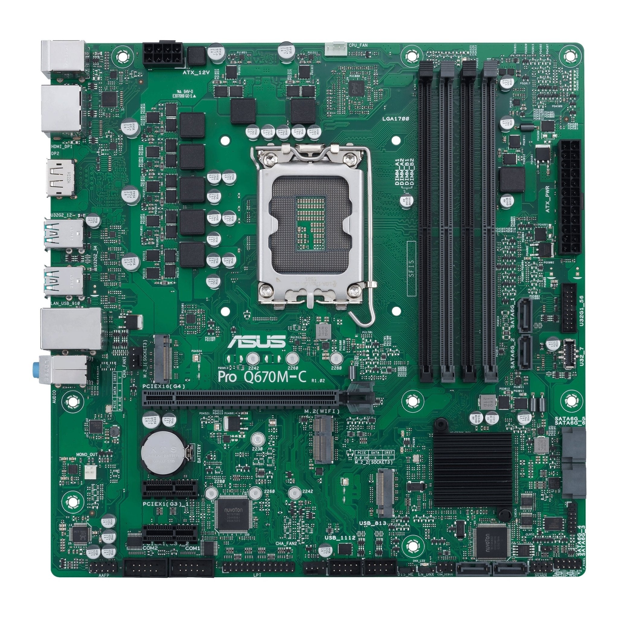 Asus Pro Q670m- -csm  Matx  Q670  Lga 1700  Ddr4  Bundkort