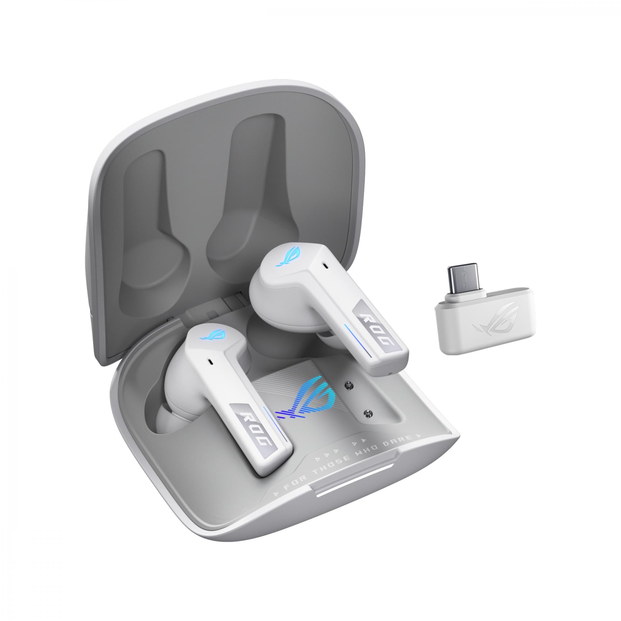 Asus Rog Cetra True Wireless Speednova Headphones      Ghz   Bluetooth     White Headset Geekd Dk