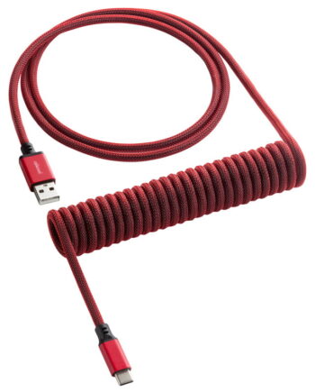 Cablemod Classic Coiled Keyboard Cable Usb   To Usb Type    Republic Red 150cm Usb Kabler Geekd Dk