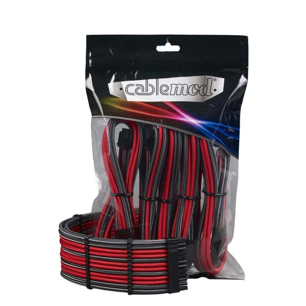 Cablemod Pro Modmesh Cable Extension Kit Carbon Rød Kabelforlænger Geekd Dk