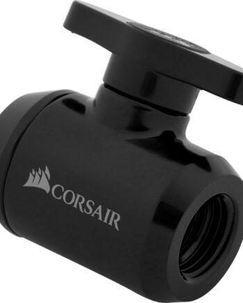 Corsair Hydro   Series Xf Ball Valve Manuel Boldventil Til Flydende Kølesystem  -pack Sort Vandkøling Geekd Dk
