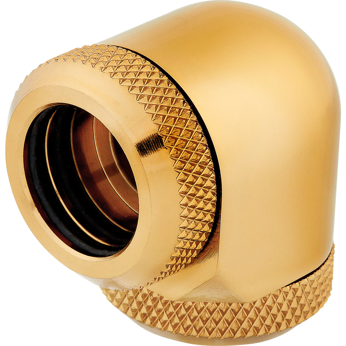Corsair Hydro   Series Xf Hardline 90â  14mm Od Vinklet Fitting Til Flydende Kølesystem  -pack Guld Vandkøling Geekd Dk