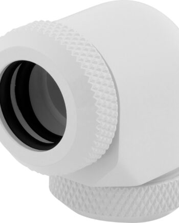 Corsair Hydro   Series Xf Hardline 90â  12mm Od Vinklet Fitting Til Flydende Kølesystem  -pack Hvid Vandkøling Geekd Dk