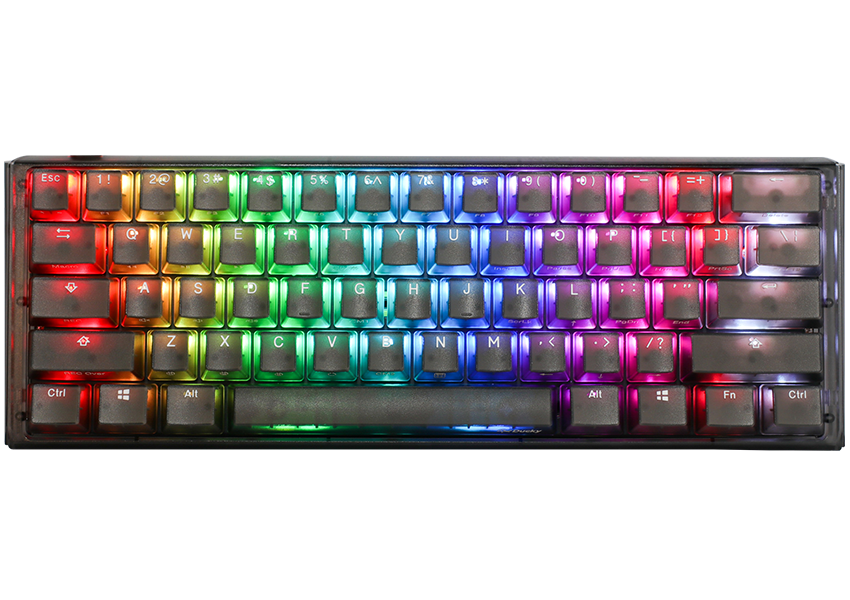 Ducky One   Aura Black Nordic Mini 60  Cherry Brown Rgb