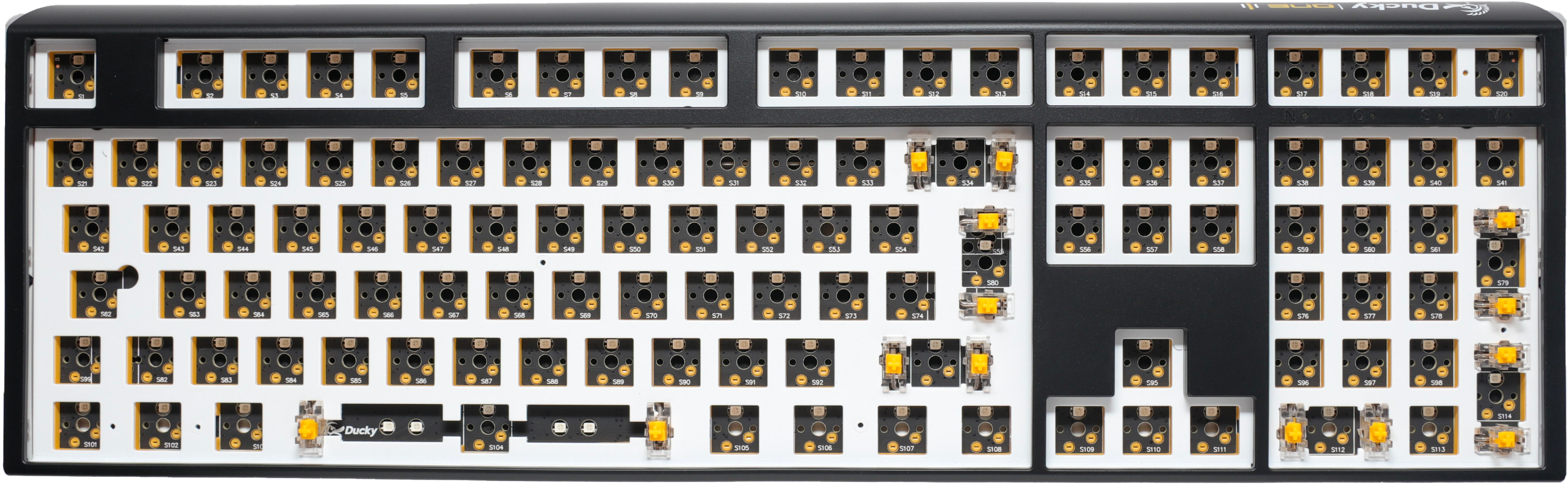 Ducky One   Hot Swap Iso Barebone Black Fullsize Rgb Uden Switches Keycaps