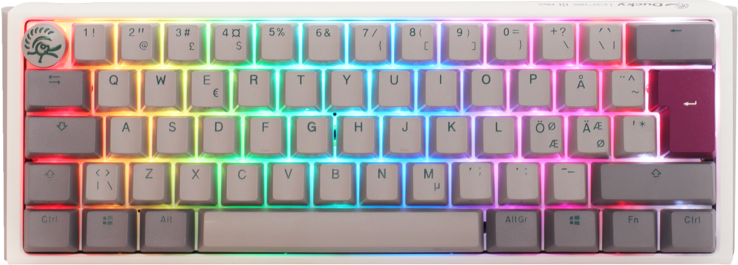 Ducky One Mist Nordic Mini 60 Cherry Brown Rgb