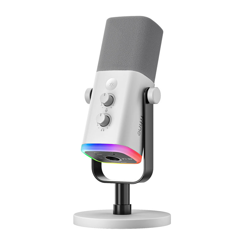 Fifine Am8w Dynamisk Usb    Mikrofon Hvid Gaming Microphones Geekd Dk