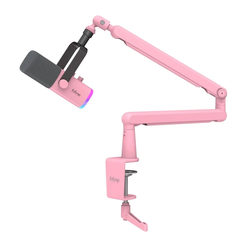 Fifine Ampligame Tam8 Dynamisk Usb    Mikrofon Pink Gaming Microphones Geekd Dk