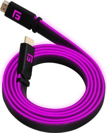 Floating Grip 3m High-speed Led Hdmi Cable V2   Pink Videokabel Geekd Dk