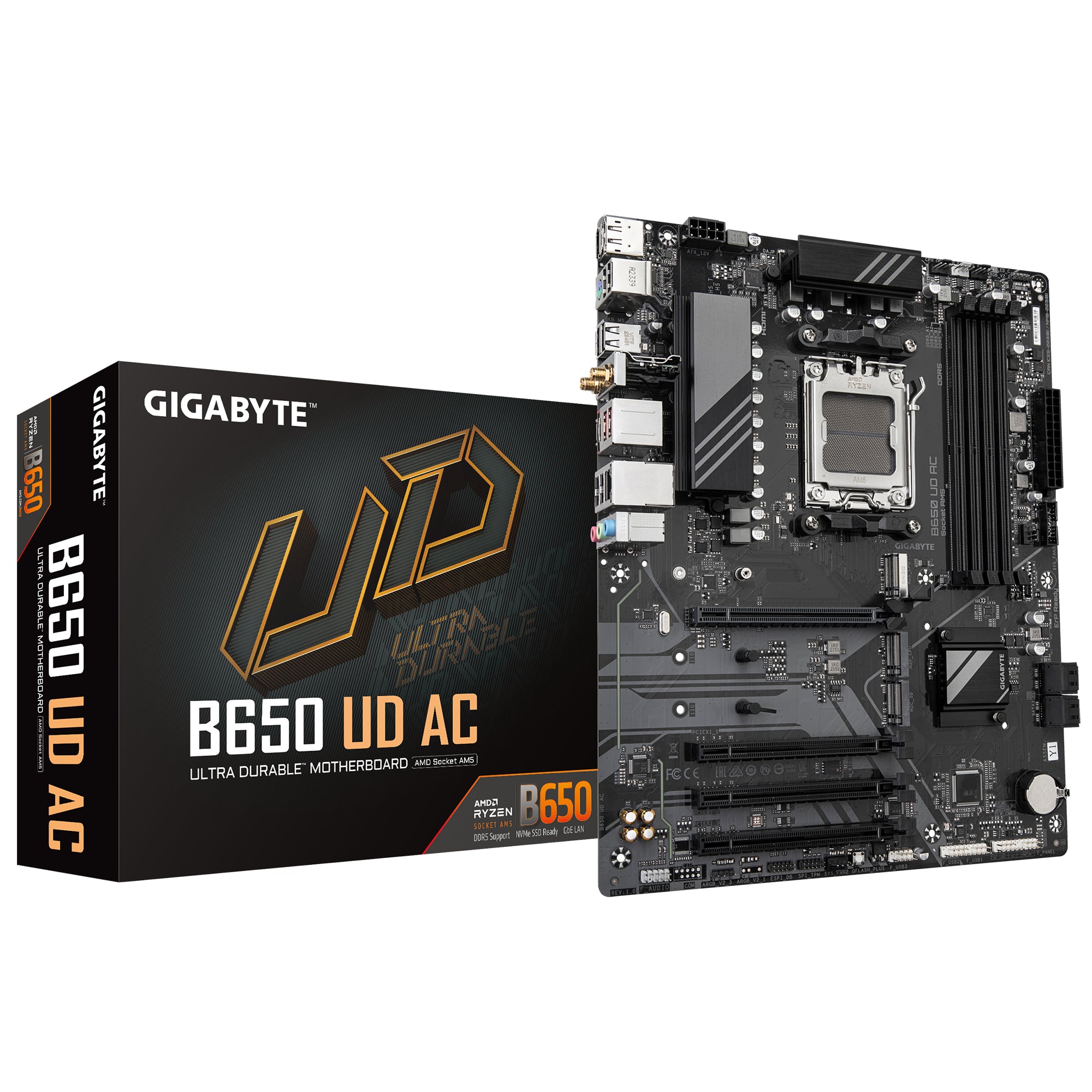 Gigabyte B650 Ud Ac Atx Socket Am5 Amd B650 Bundkort Geekd Dk