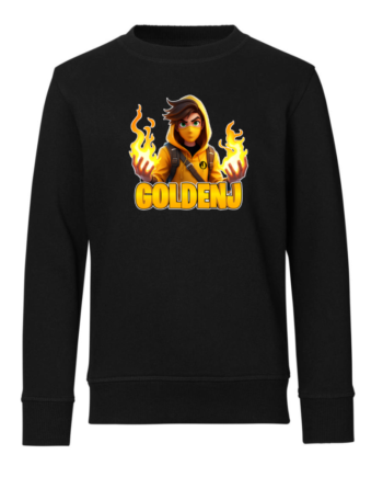 Goldenj Flamme Sweatshirt   Sort    -