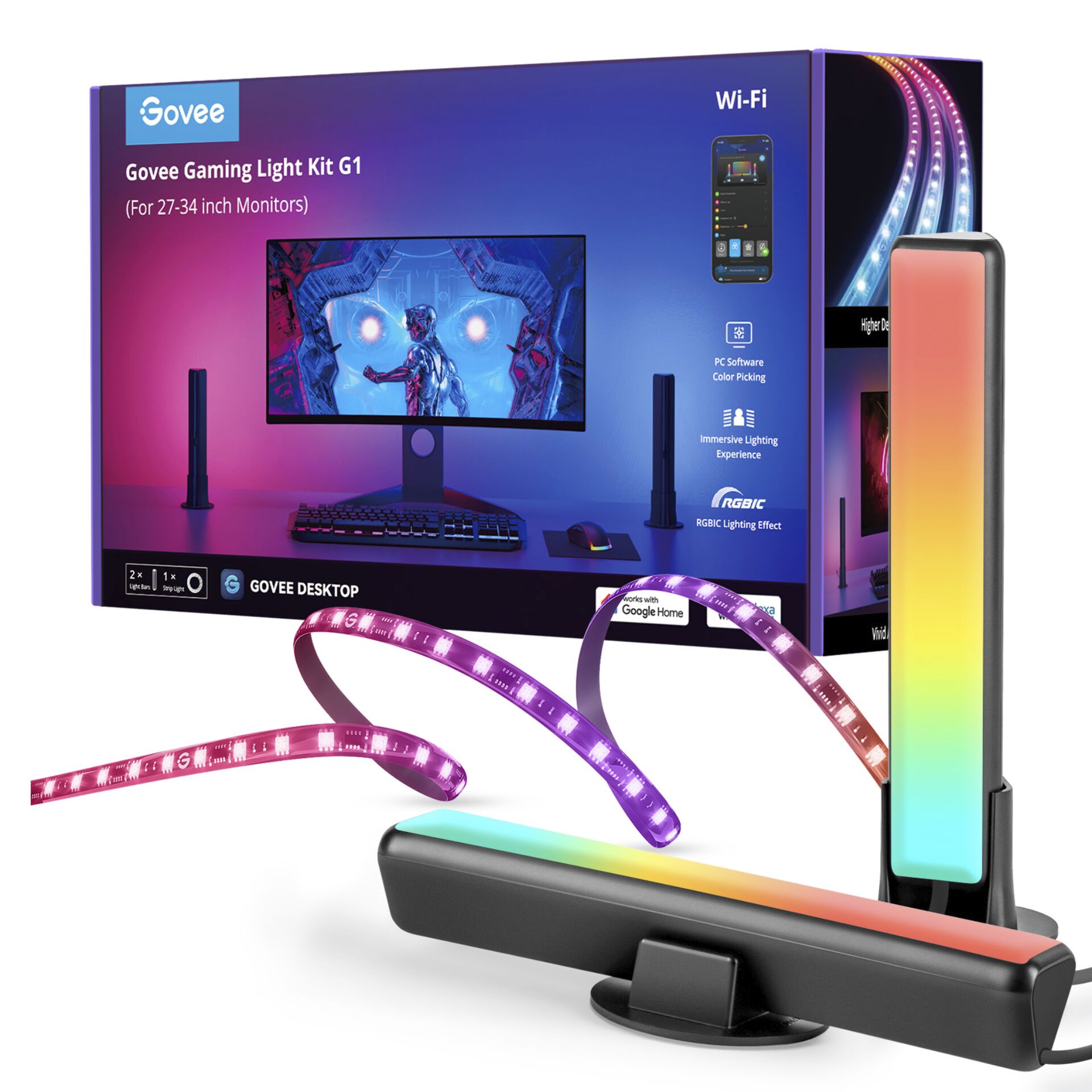 Govee Pc Monitor Pro Kit Til 27 Quot 34 Quot Skærme Led Lys Geekd Dk