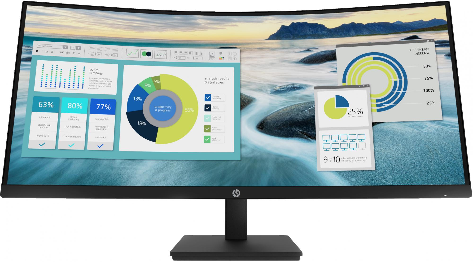 Hp P34hc G4 34 3440   1440  Ultrawide  Hdmi Displayport Usb-  60hz Dockingskærm Geekd Dk