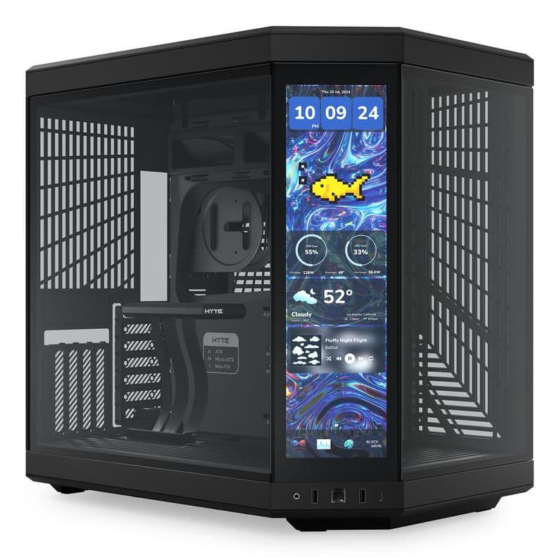 Hyte Y70 Touch Infinite Case  14    Pitch Black