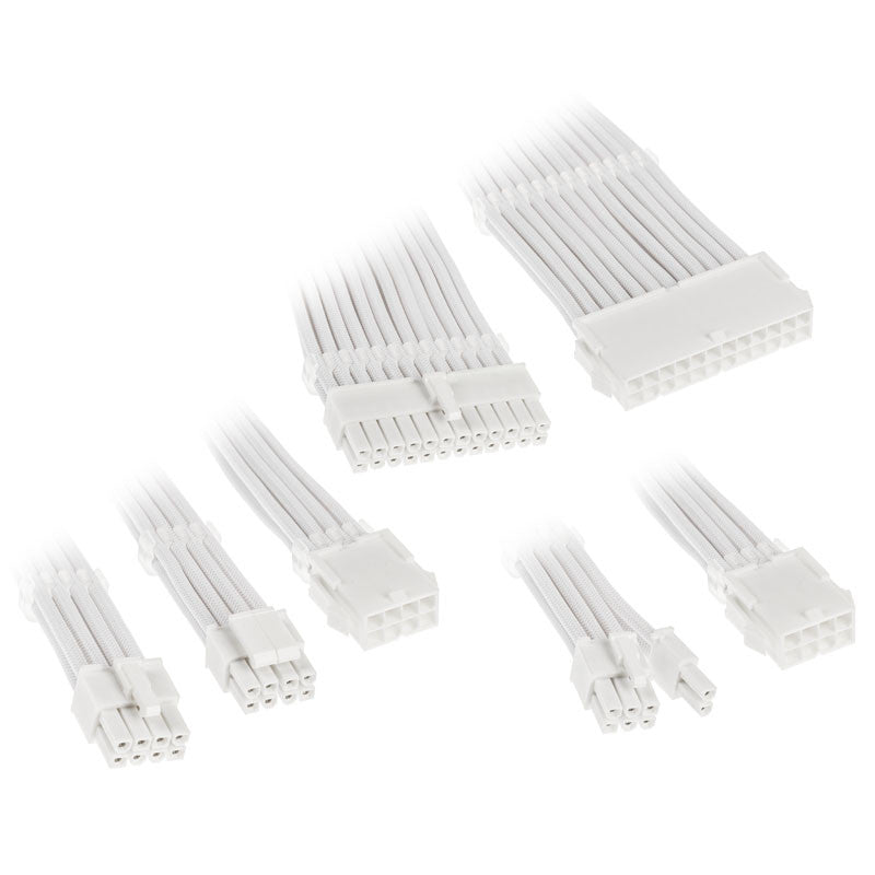 Kolink Core Adept Braided Cable Extension Kit White