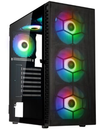 Kolink Observatory Hf Mesh Argb Midi Tower Case Black