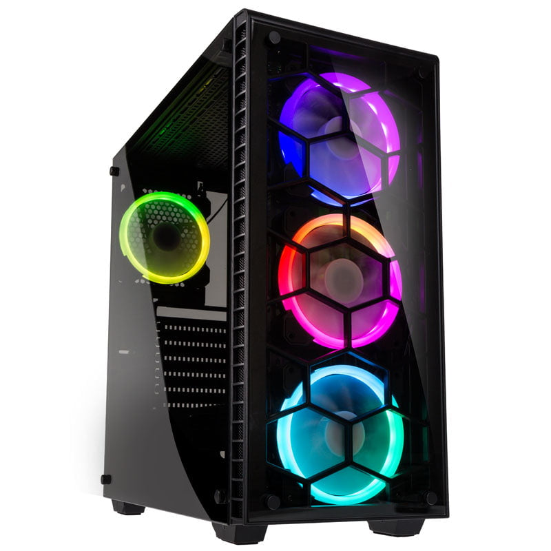 Kolink Observatory Rgb Midi-tower  Tempered Glass Black Window