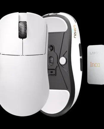 Lamzu Inca 8k Dongle  Omron Optical White Mus Geekd Dk