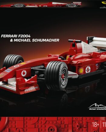 Lego Icons   Ferrari F2004 Og Michael Schumacher Geekd Dk