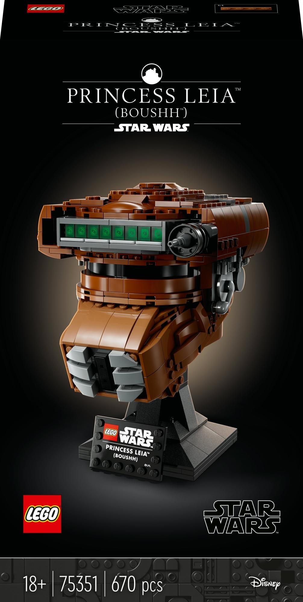 Lego 75351 Star Wars Princess Lea  Boushh  Helmet