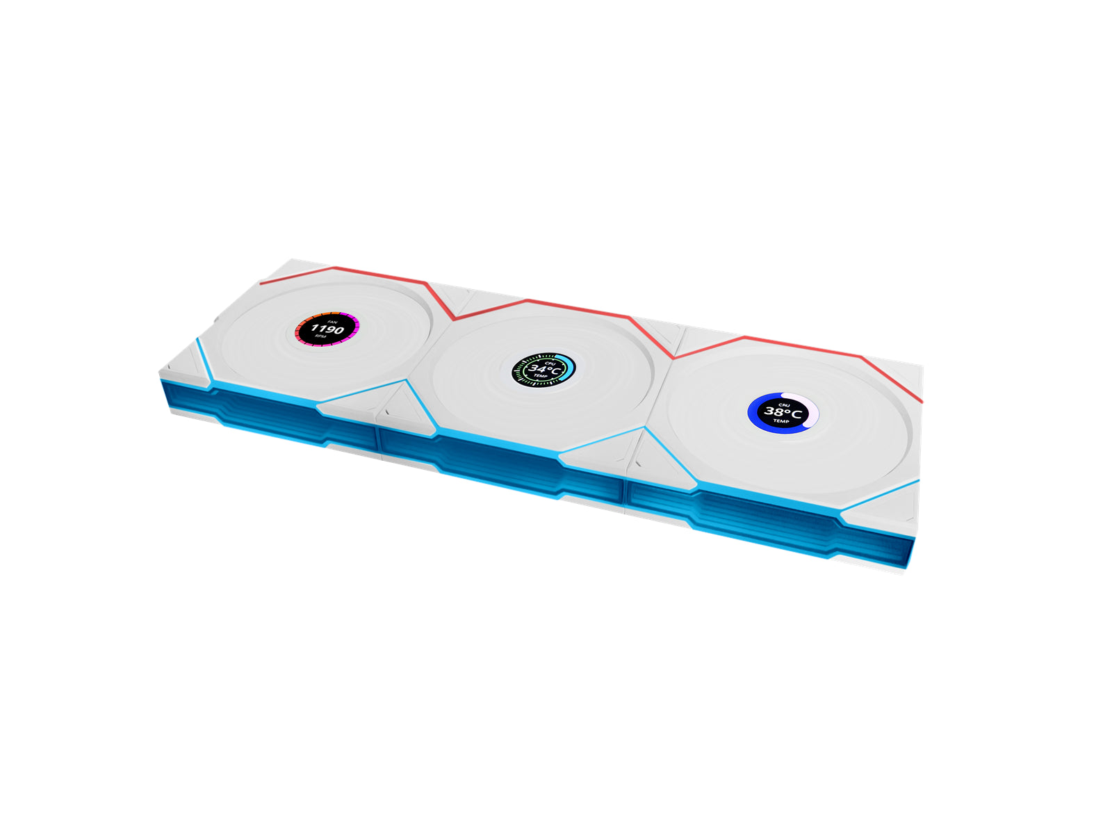 Lian Li Uni Fan Tl Wireless Lcd    Pak  Hvid 120