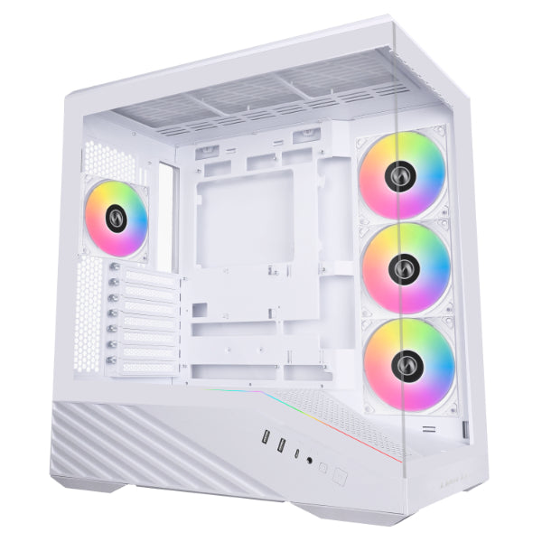 Lian Li V100  Hvid Inkluderet   Fans Kabinet Geekd Dk