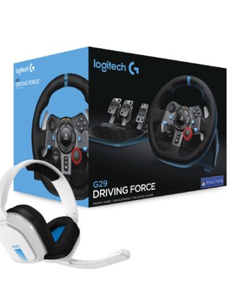 Logitech G29 Driving Force Ps3 Ps4 Ps5   Astro A10 Headset Bundle