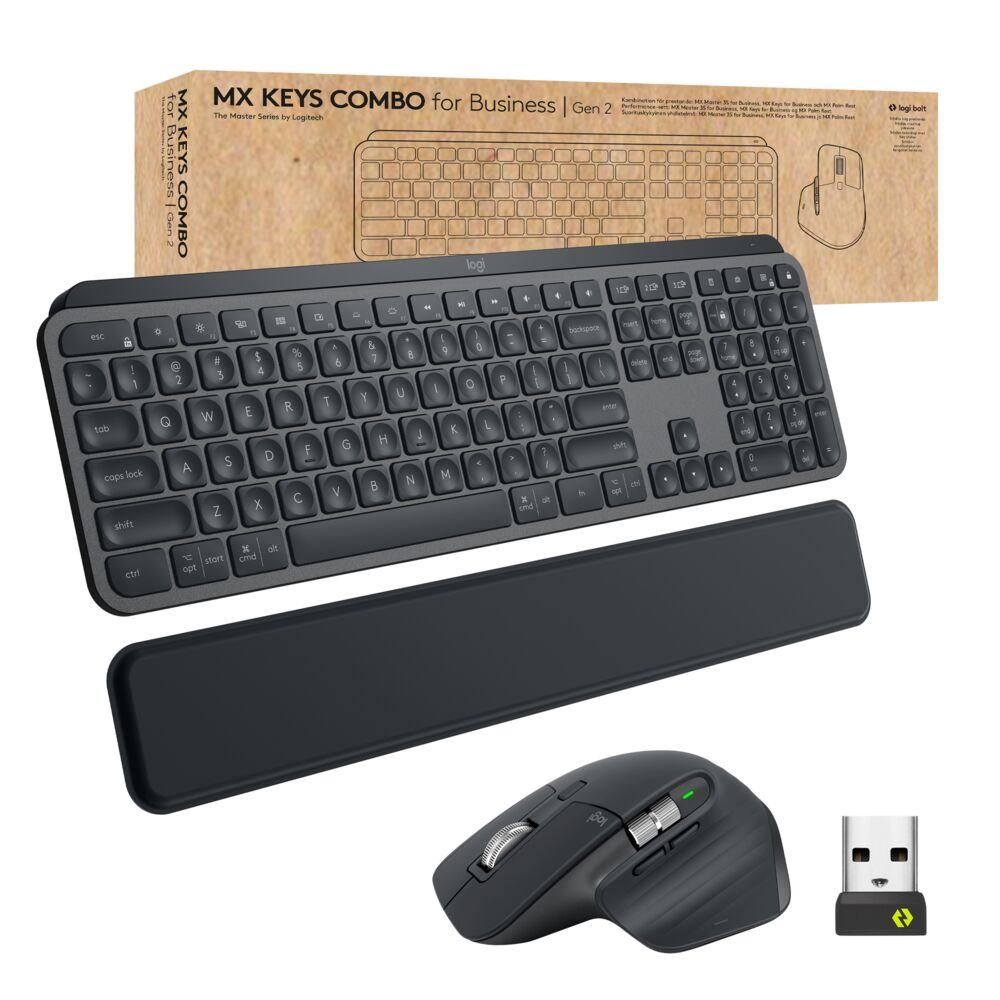 Logitech Mx Keys Combo For Business Tastatur Og Mus Trådløs