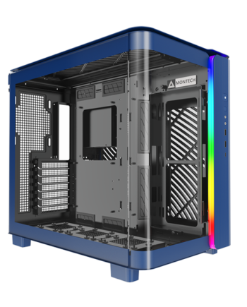 Montech King 95 Blå  Curved Glas