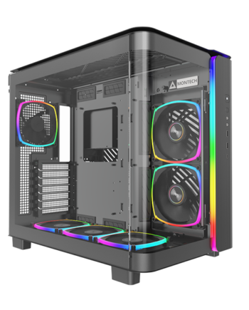 Montech King 95 Pro Sort-  Curved Glas