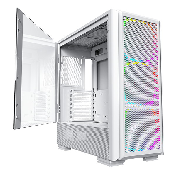 Montech Sky Two Gx White Midi-tower -atx 3x Argb Pwm Fans