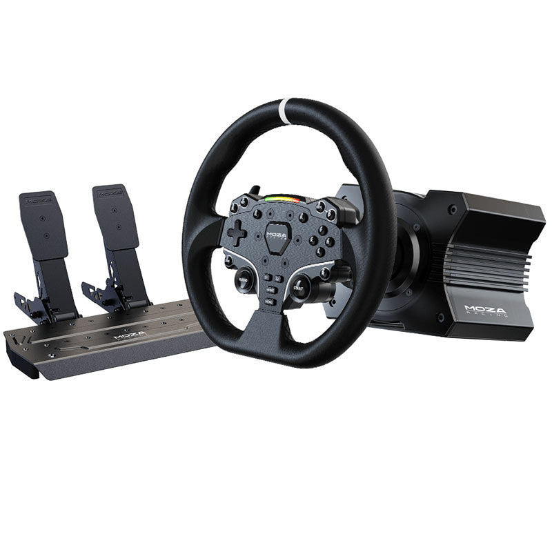 Moza R5 Racing Simulator  R5 Direct-drive Wheelbase  Es Steering Wheel  Sr-  Lite Pedal  Rat Pedal Geekd Dk