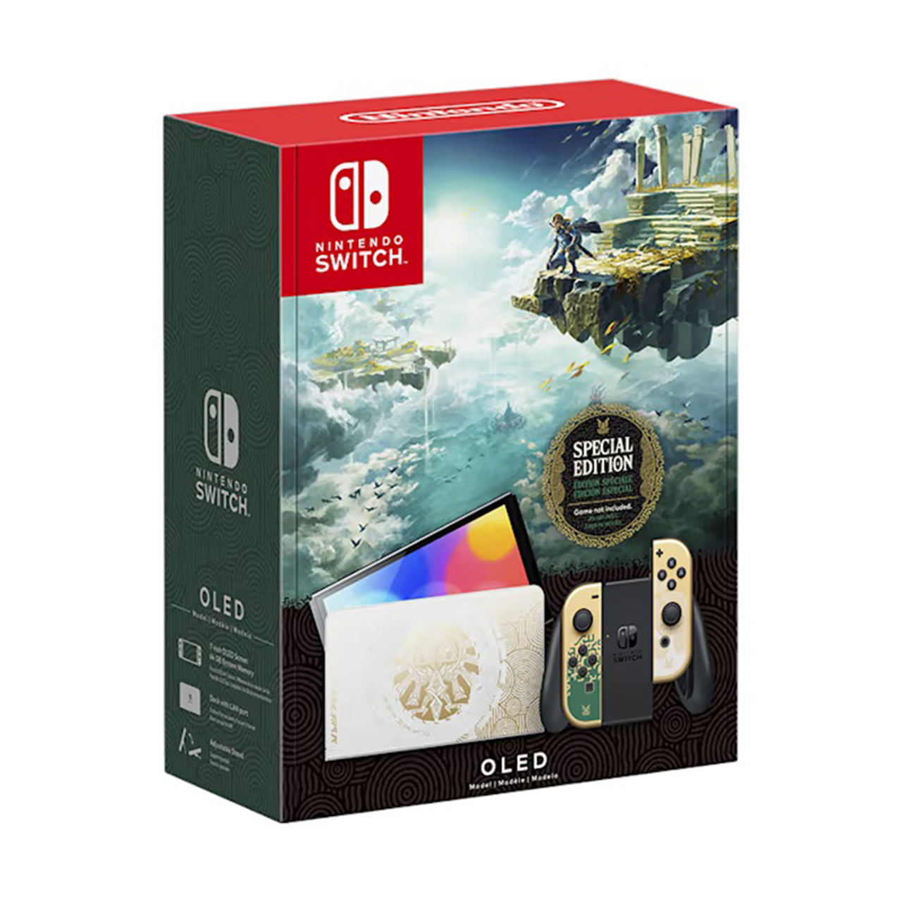 Nintendo Switch Oled Console The Legend Of Zelda: Tears Of The Kingdom Edition Video Games And Consoles Nintendo Switch Consoles Geekd Dk