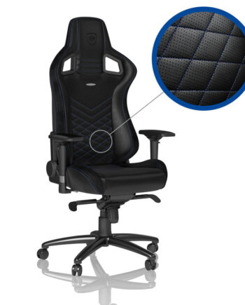 Noblechairs Epic Sort Blå Stol Geekd Dk