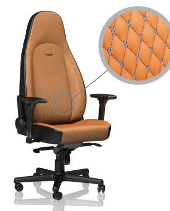 Noblechairs Icon Real Leather Cognac Black Stol Geekd Dk