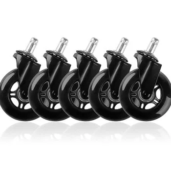 Paracon Rubber Casters Hjul Sort