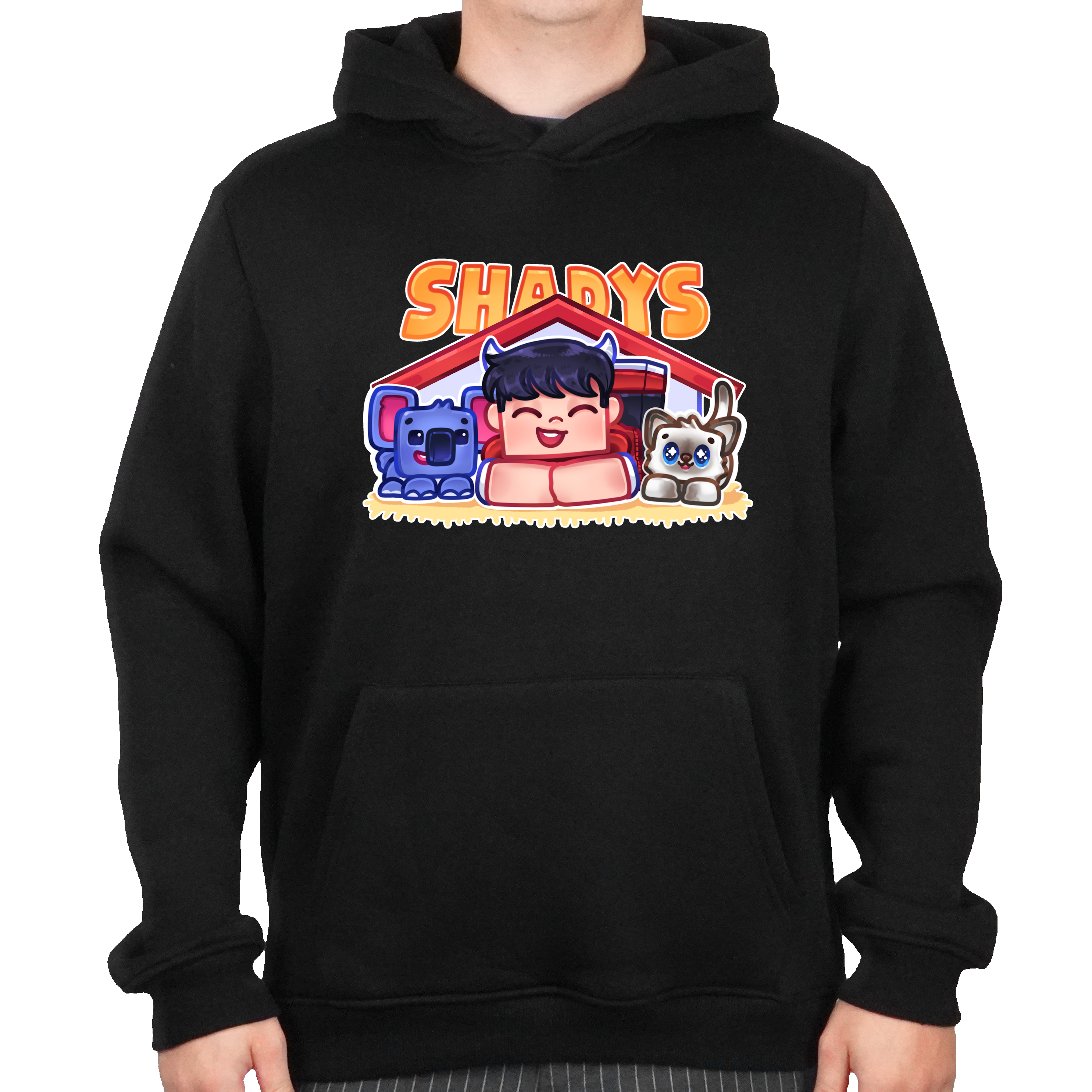 Shadys Kæledyr Hoodie Sort Geekd Dk