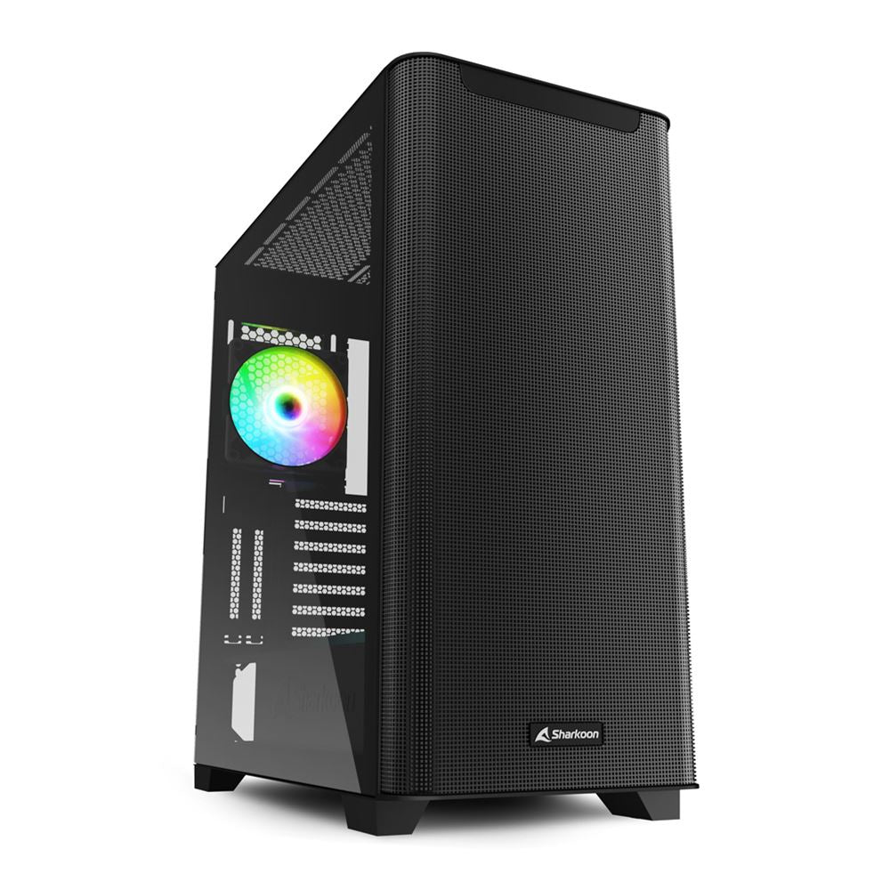 Sharkoon M30 Rgb  Tower Case  Black  Tempered Glass