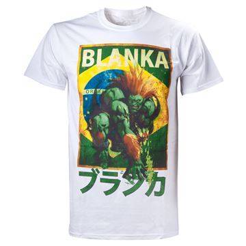 Street Fighter Blanka Character  -shirt Hvid