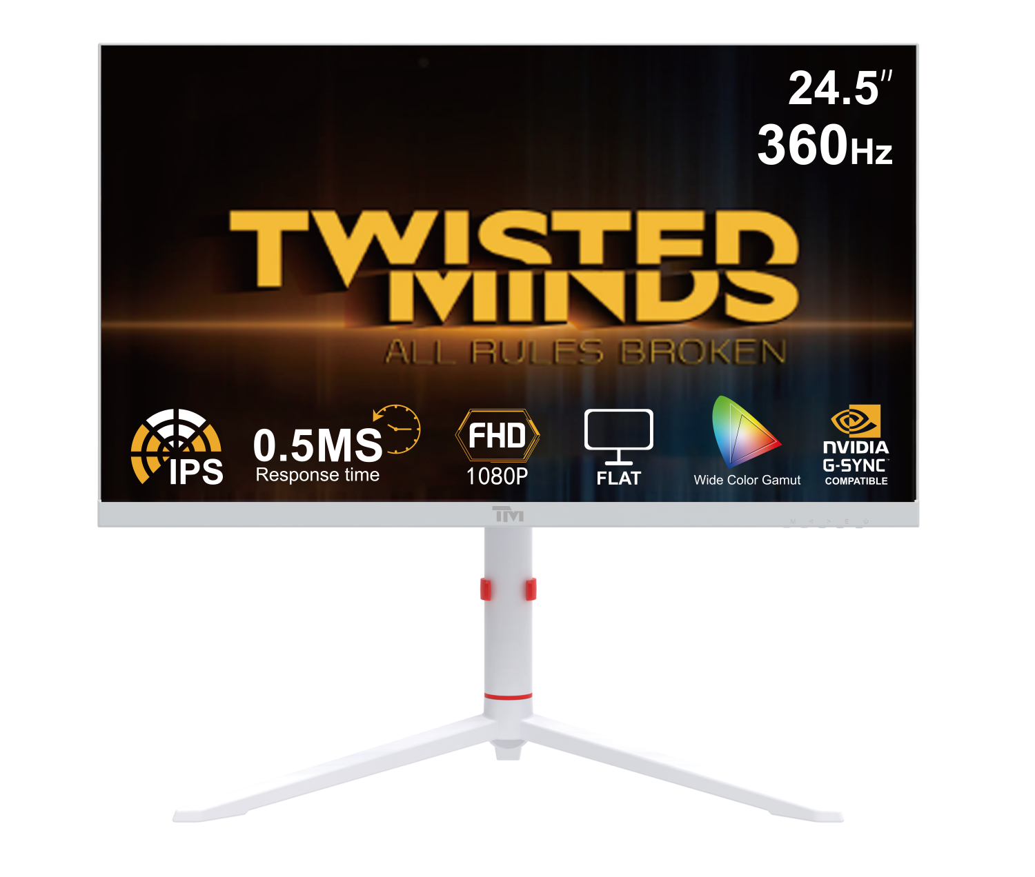 Twisted Minds Artic Pro Series 24 Quot  Fhd 360h  White