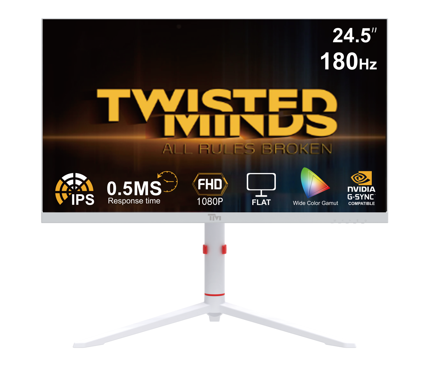 Twisted Minds Artic Pro Series 24 Quot  Fhd 180hz Hvid