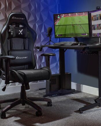 Xrocker Agility Junior Pc Office Gaming Chair Carbon Black Stol Geekd Dk