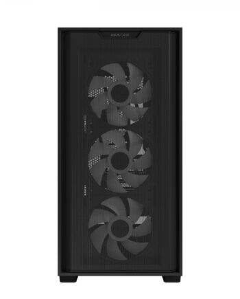 Asus A21 Plus Matx Case With   Pre-installed Argb Fans  Btf Support Black